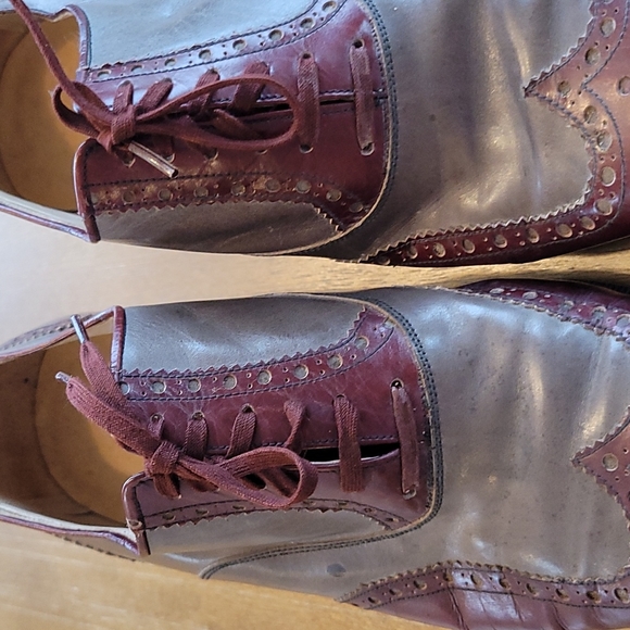 VINTAGE HANDMAND R  MARTEGANI LEATHER LACE UP  SPATS. - Picture 12 of 14